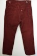 画像2: 80's Levi's 519-1583 コーデュロイパンツ “BURGUNDY” (2)