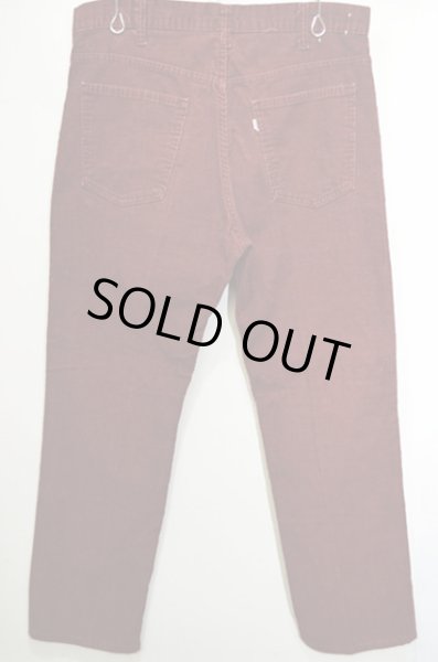 画像2: 80's Levi's 519-1583 コーデュロイパンツ “BURGUNDY” (2)