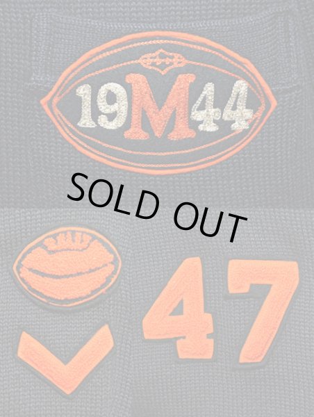 画像4: 40's SAND KNIT レタードカーディガン “BLACK” (4)