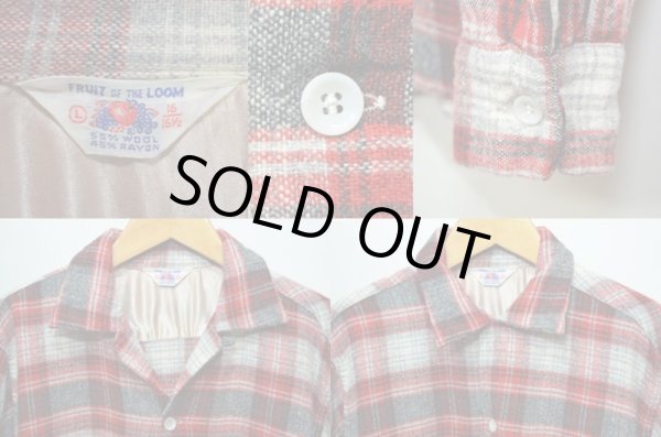 画像3: 60's Fruit of the loom ウールシャツ (3)