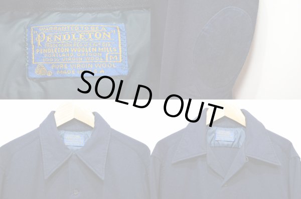 画像3: 70's Pendleton ウールシャツ "ネイビー" (3)