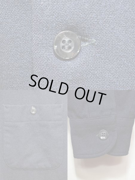 画像4: 70's Pendleton ウールシャツ "ネイビー" (4)