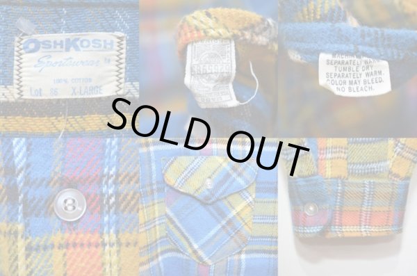 画像3: 70's OSHKOSH ヘビーネルシャツ “DEADSTOCK” (3)