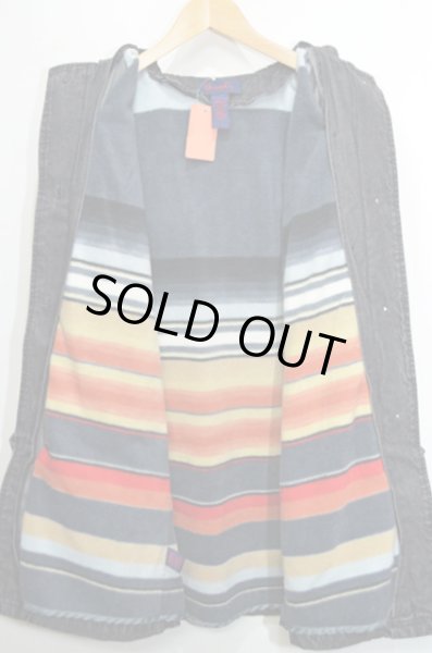 画像3: 90's DENIM&Co ライナー付きデニムダッフルコート “BLACK” (3)