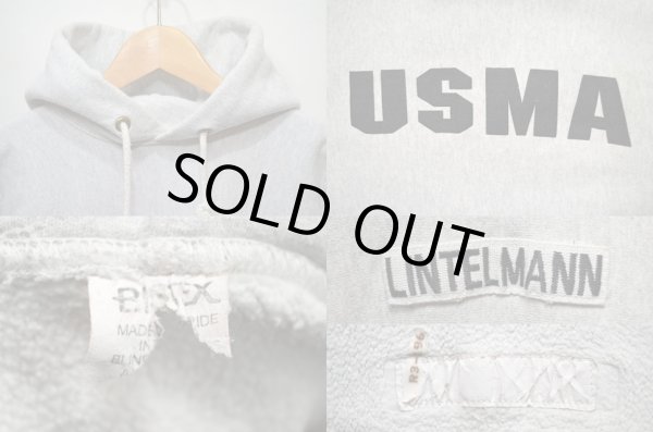 画像3: 80's BISTEX リバースウィーブタイプ スウェットパーカー "USMA" (3)