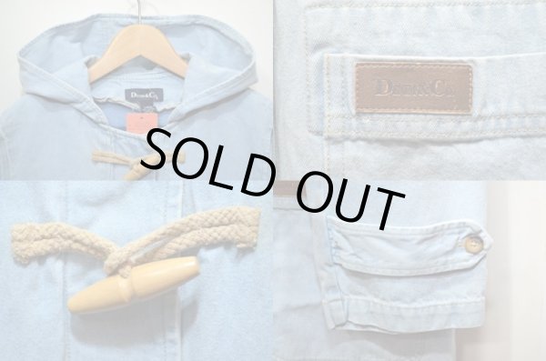 画像5: 90's DENIM&Co ライナー付きデニムダッフルコート “ICE BLUE” (5)