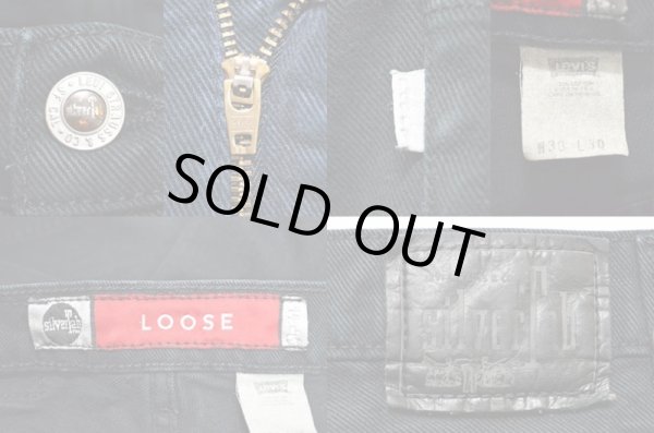 画像3: 90's Levi's silverTab ブラックデニムバギーパンツ "USA製" (3)