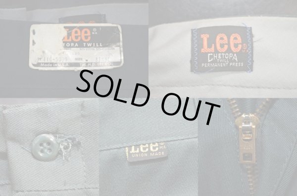 画像4: 70's Lee CHETOPA TWILL ワークパンツ  "DEADSTOCK" (4)