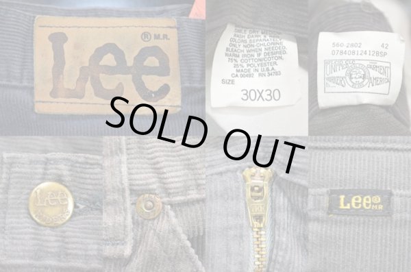 画像3: 80's Lee 560-2802 コーデュロイパンツ "チャコールグレー" (3)