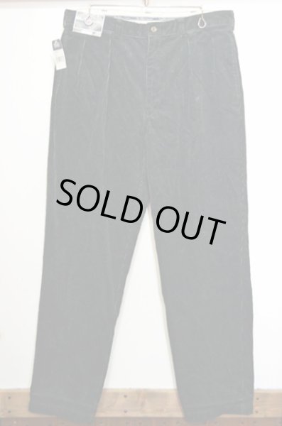 画像2: 90's Polo Ralph Lauren 太畝コーデュロイパンツ “DARK GREEN / DEADSTOCK” (2)