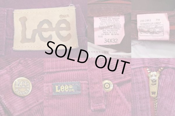 画像3: 80's Lee 200-2863 コーデュロイパンツ (3)