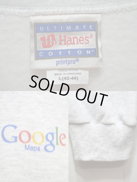 画像3: 00's Google Map スウェットシャツ "Hanesボディ / DEADSTOCK" (3)
