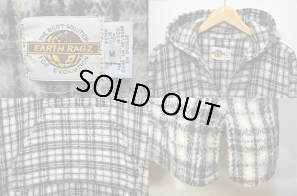 画像3: 90's EARTH RAGZ チェック柄メキシカンパーカー (3)