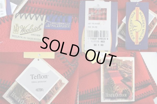 画像2: 90-00's Woolrich フリースブランケット “DEADSTOCK” (2)