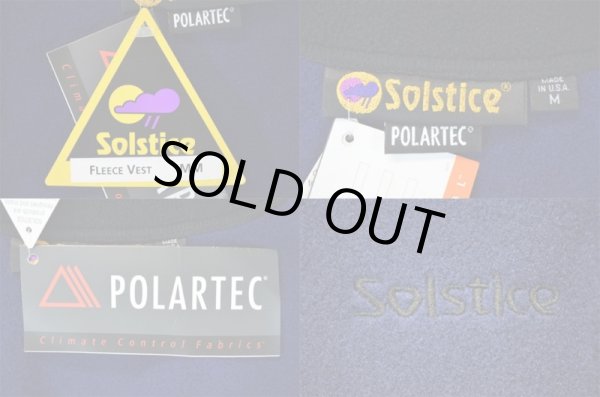 画像3: 90's Solstice フリースベスト NAVY  “DEADSTOCK” (3)