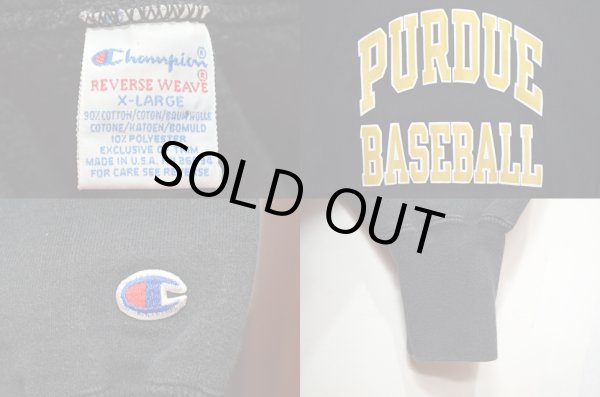 画像3: 90's Champion リバースウィーブスウェット “PURDUE BASEBALL” (3)