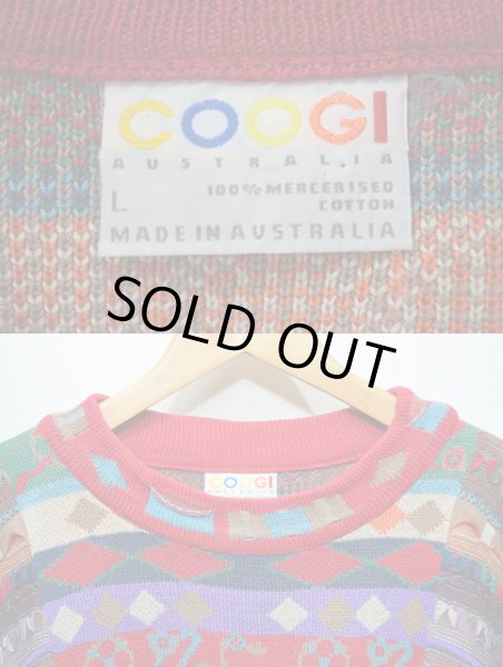 画像3: 90's Coogi 3D編みコットンニット (3)