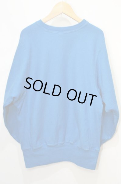 画像2: 90's Champion リバースウィーブスウェット “目付き / ターコイズ” (2)