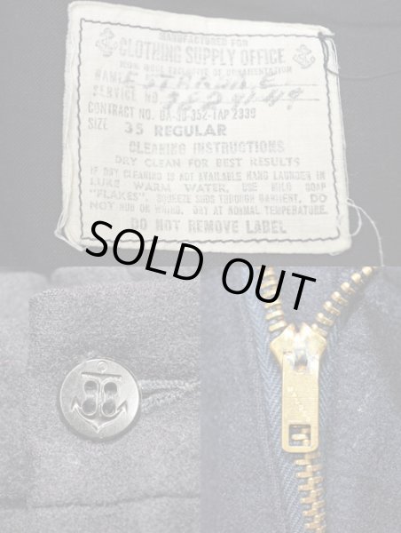 画像3: 50's US.NAVY ウールセーラーパンツ (3)