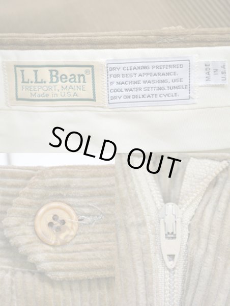 画像3: 80's L.L.Bean 太畝コーデュロイパンツ “USA製” (3)