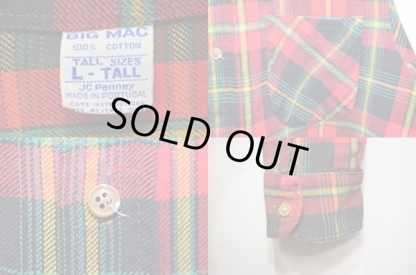 画像3: 70's BIGMAC ヘビーネルシャツ “単色タグ” (3)