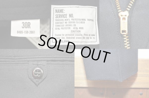 画像3: 70's US.ARMY ウールトロピカルトラウザー “DEADSTOCK” (3)