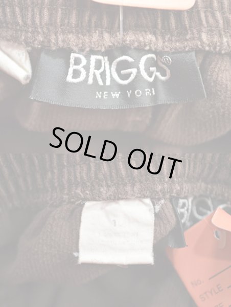 画像3: 90-00's BRIGGS コーデュロイ イージーパンツ “BROWN” (3)