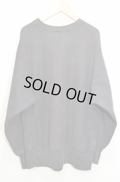 画像2: 80's Champion リバースウィーブスウェット "目付き / BLACK" (2)