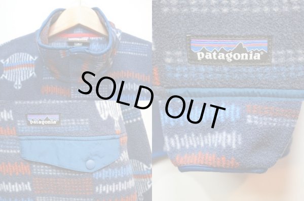 画像4: 新品未使用 Patagonia M's Synchilla Snap T Pull Over “River Trive / Navy Blue” (4)