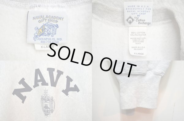 画像3: 90's The Cotton Exchange リバースウィーブ型スウェット “NAVY” (3)