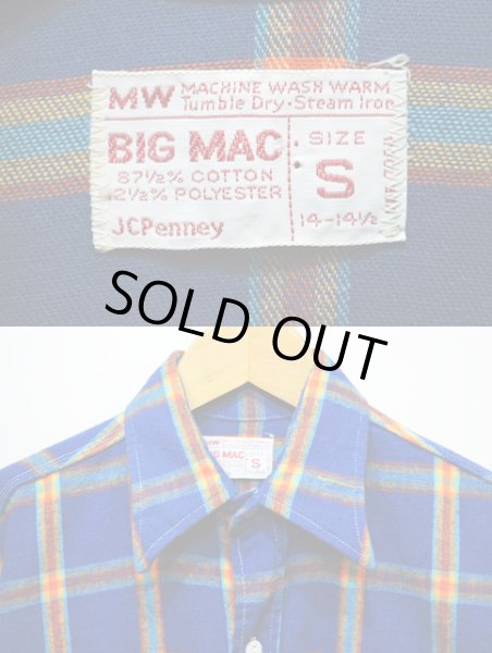 画像3: 70's BIGMAC ネルシャツ “トリプルステッチ縫製” (3)