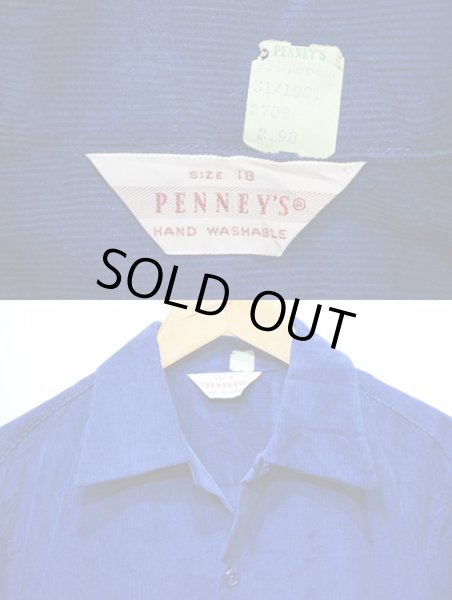 画像4: 60's PENNEY'S コーデュロイ オープンカラーシャツ “DEADSTOCK” (4)