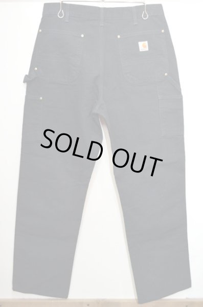 画像2: 00's Carhartt ダック地 ダブルニーぺインターパンツ “BLACK” (2)