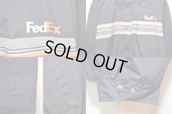 画像4: 90's FedEX ナイロンコーチジャケット (4)