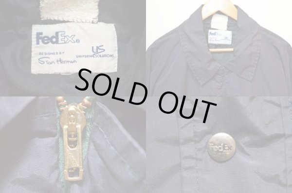 画像3: 90's FedEX ナイロンコーチジャケット (3)