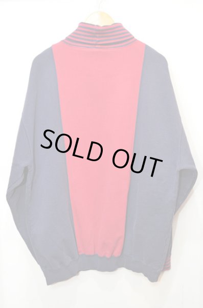 画像2: 90's LANDS' END タートルネックスウェット “クレイジーパターン” (2)