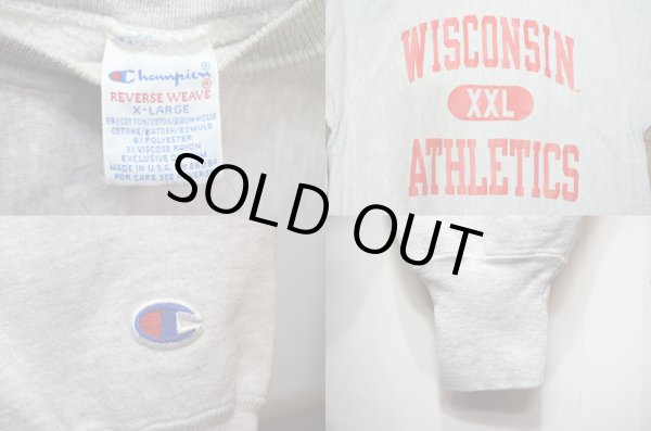 画像3: 90's Champion リバースウィーブスウェット “USA製 / WISCONSIN” (3)
