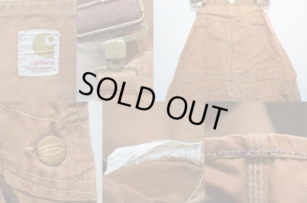 画像3: 60-70's Carhartt ダブルニー ダック地オーバーオール (3)