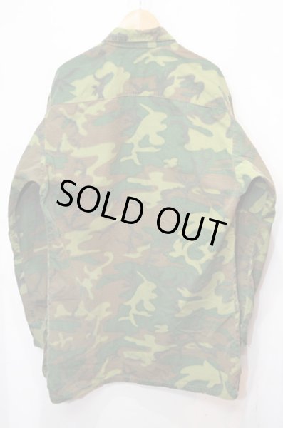 画像2: 60's US.ARMY ERDL ファティーグジャケット “グリーンリーフカモ” (2)