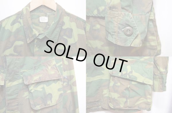 画像4: 60's US.ARMY ERDL ファティーグジャケット “グリーンリーフカモ” (4)