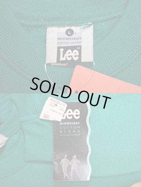 画像3: 90's Lee USA製 無地スウェット “EMERALD GREEN / DEADSTOCK” (3)