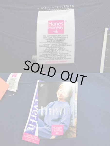 画像3: 90's Hanes 無地スウェット “NAVY / DEADSTOCK” (3)