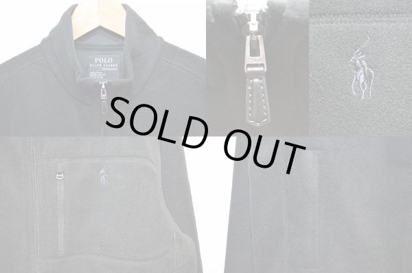 画像4: 新品 Polo Ralph Lauren PERFORMANCE フリースジャケット “BLACK” (4)