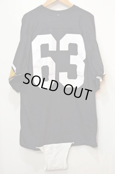 画像2: 60's Champion フットボールTシャツ “BLACK / DEADSTOCK” (2)