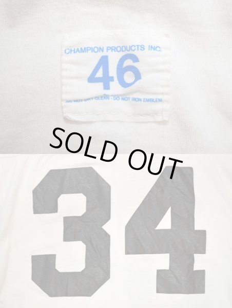 画像3: 60's Champion フットボールTシャツ “WHITE / DEADSTOCK” (3)