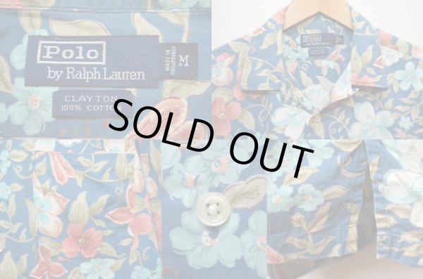 画像3: 90's POLO Ralph Lauren コットンハワイアンシャツ “花柄” (3)