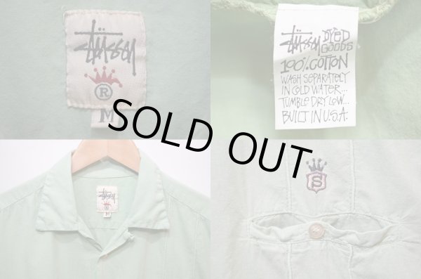 画像3: 90's STUSSY S/S オープンカラーシャツ “USA製” (3)