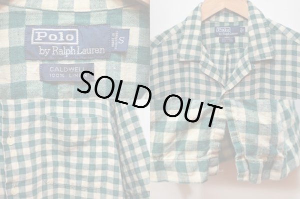 画像3: 90's Polo Ralph Lauren オープンカラーシャツ (3)
