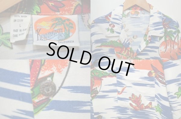 画像3: 90's Kennington レーヨンハワイアンシャツ #2 (3)