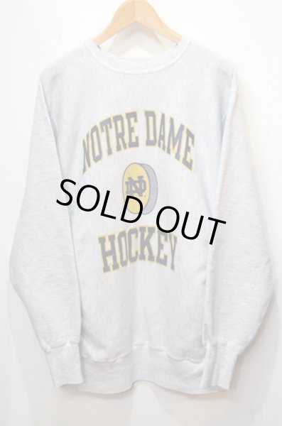 画像1: 90's Champion リバースウィーブ スウェット “NOTRE DAME HOCKEY” (1)